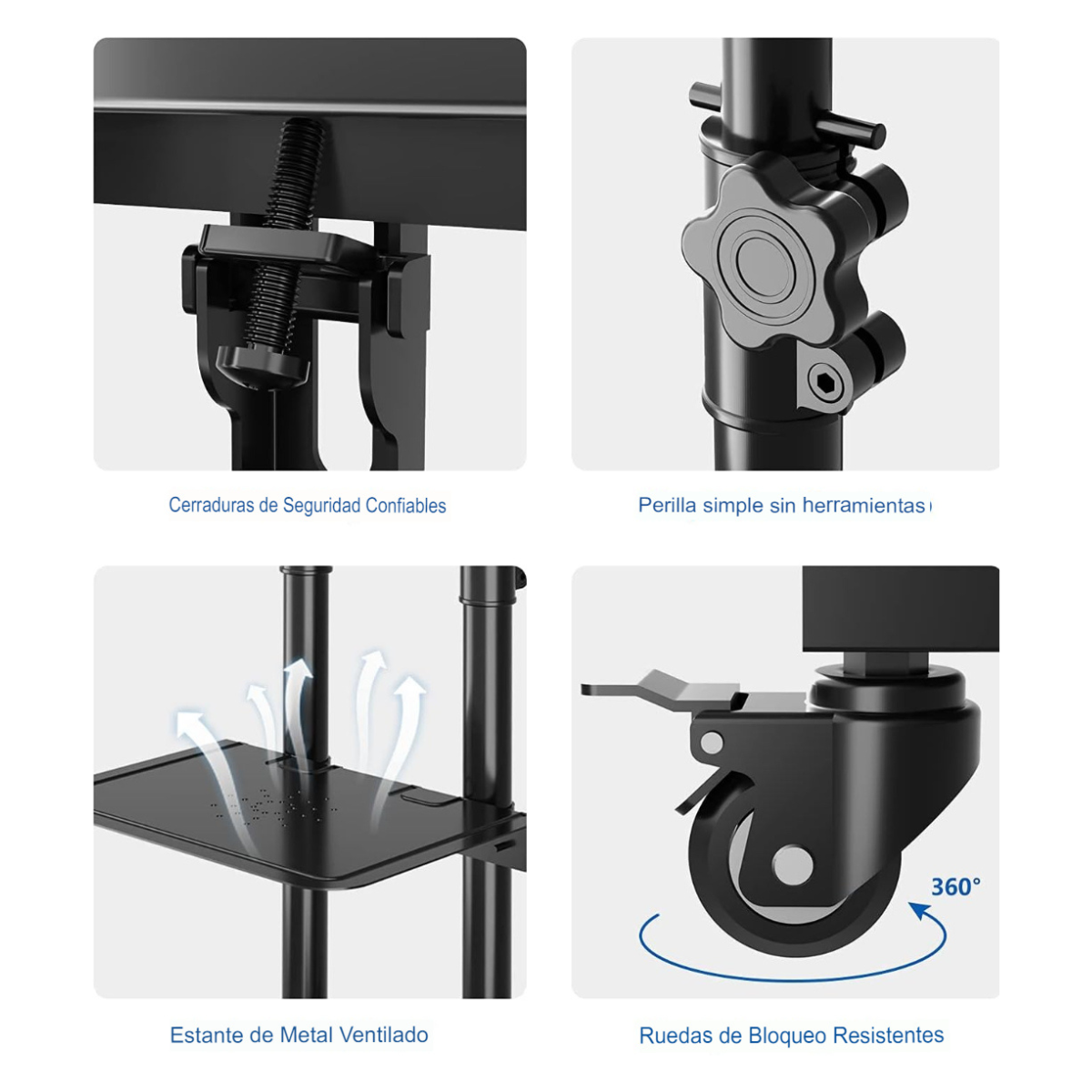 Base Fija Móvil para TV 32 a 65 Pulgadas