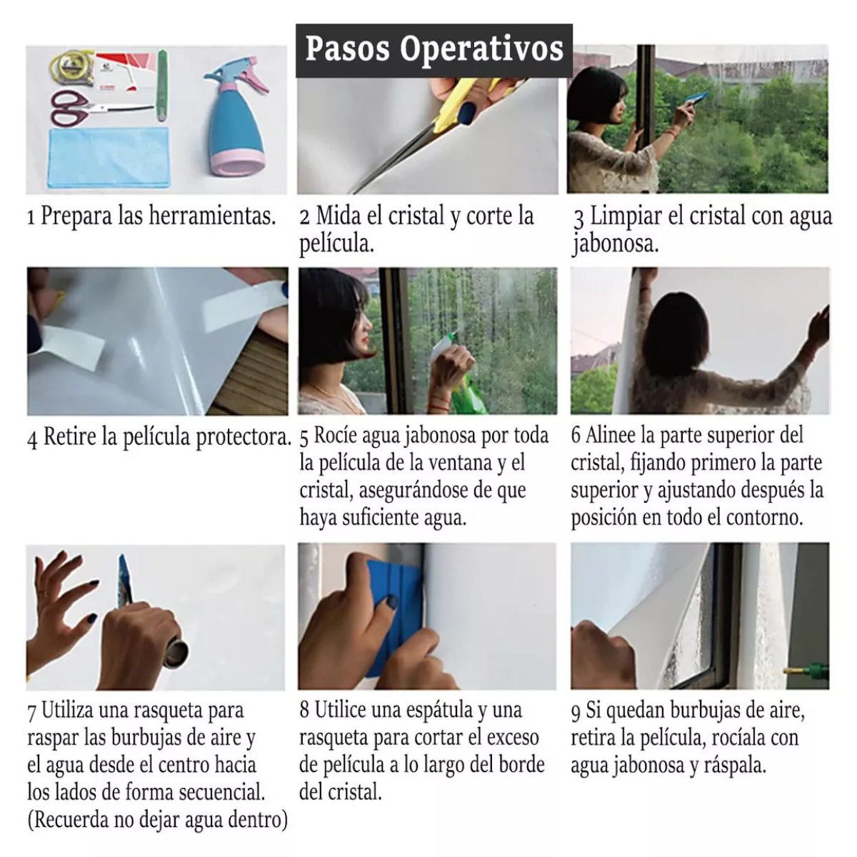 Vinil de Ventana Anti-UV 1 M x 60 CM